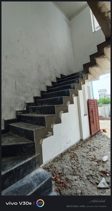 Staircase in 2 BHK Independent House at Jankipuram Extension – for Sale