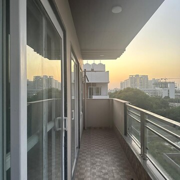 Balcony in 3 BHK Builder Floor at Ansal Api Versalia 2, Sector 67 – for Rent