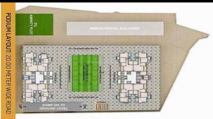 Master Plan, auralis-the-twins 3 Bedroom 1260 Sq.Ft. Apartment In Thane West Thane 7370740