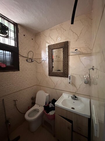 Bathroom in 4 BHK Builder Floor at Green Fields Colony – for Sale