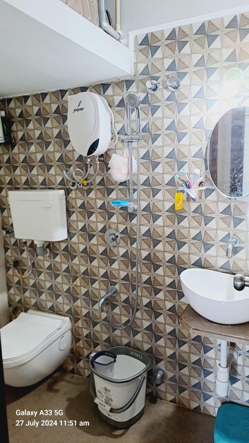 Bathroom in 1 BHK Apartment at Bachraj Lifespace, Virar West – for Sale