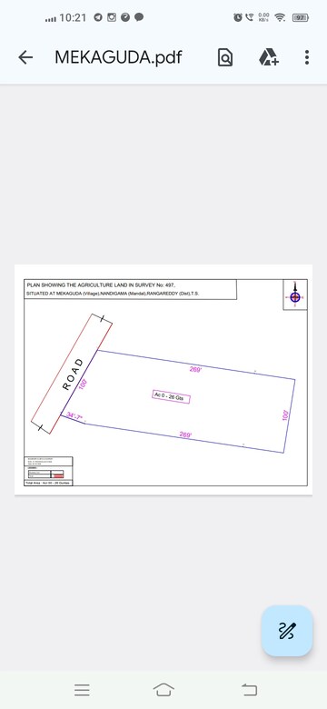  Land – Map Location View at Mekaguda - for Sale
