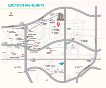 1 BHK Apartment – Map Location View at Tricity Bliss, Ulwe - for Sale
