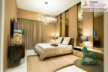 Bedroom in 3 BHK Apartment at Sushma Belleza, Nagla Road – for Sale