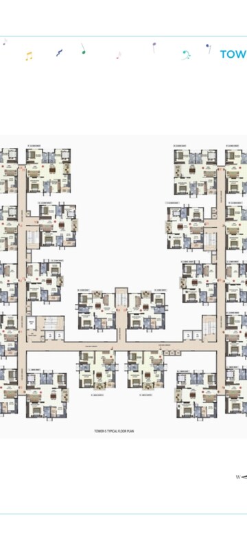 Floor Plan in 3.5 BHK Apartment at Pragathi Nagar – for Sale