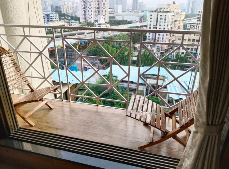 Balcony, shreeji-ville-co-operative-housing-society-ltd 2 Bedroom 1050 Sq.Ft. Apartment In Panch Pakhadi Thane 7375775