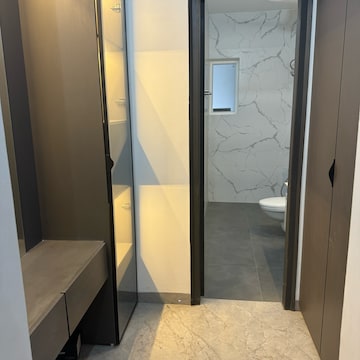Bathroom in 3 BHK Builder Floor at Manohar Singh Palm Residency, Mullanpur – for Sale
