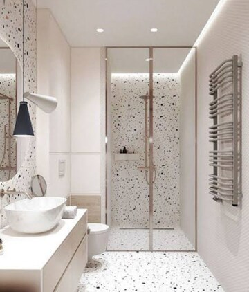 Bathroom in 3 BHK Builder Floor at Mehrauli – for Sale