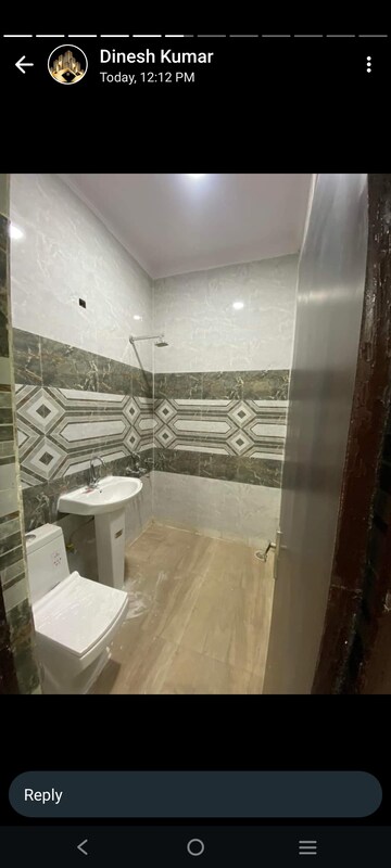 Bathroom in 3 BHK Builder Floor at Green Fields Colony – for Sale