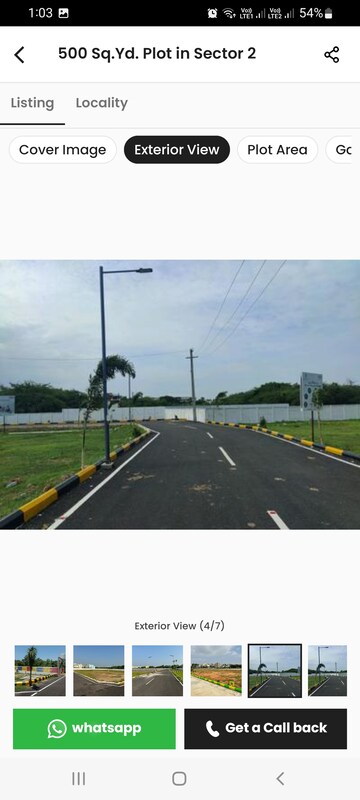  Plot – Exterior View View at Sector 2 - for Sale