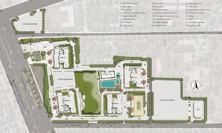 Master Plan, emaar-urban-oasis 3 Bedroom 2122 Sq.Ft. Apartment In Sector 62 Gurgaon 7383583