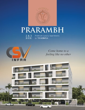 2 BHK Apartment For Resale in I Homes Praramb Adibatla Hyderabad  7384056