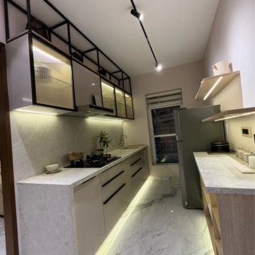 Kitchen in 1 BHK Apartment at Dosti West County, Kolshet Industrial Area – for Sale