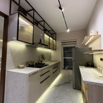 Kitchen in 1 BHK Apartment at Dosti West County, Kolshet Industrial Area – for Sale