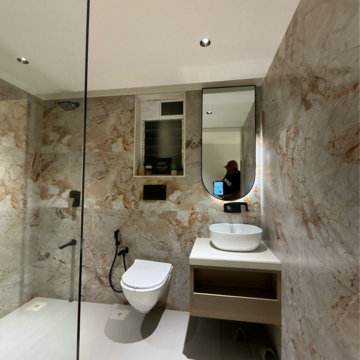 Attached Bathroom in 2 BHK Apartment at Dosti Eden, Chitalsar – for Sale