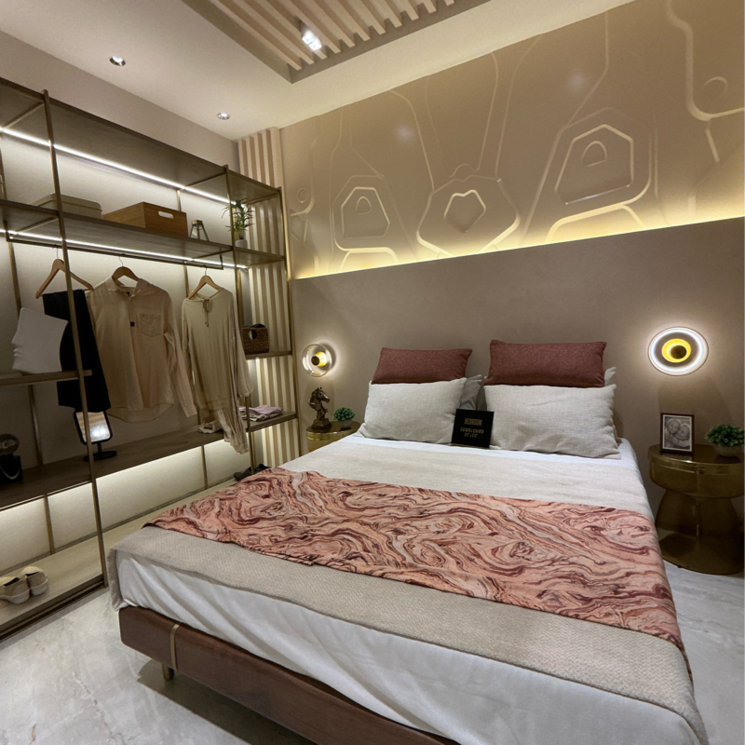 Bedroom, dosti-eden 2 Bedroom 650 Sq.Ft. Apartment In Chitalsar Thane 7387857