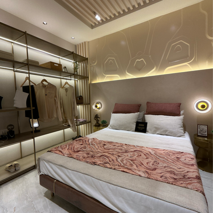 Bedroom, dosti-eden 2 Bedroom 650 Sq.Ft. Apartment In Chitalsar Thane 7387857