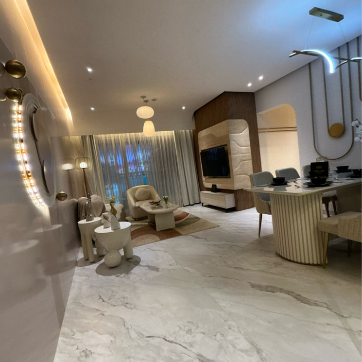 Living Room, dosti-west-county-phase-4-dosti-pine 3 Bedroom 1115 Sq.Ft. Apartment In Kolshet Industrial Area Thane 7387877