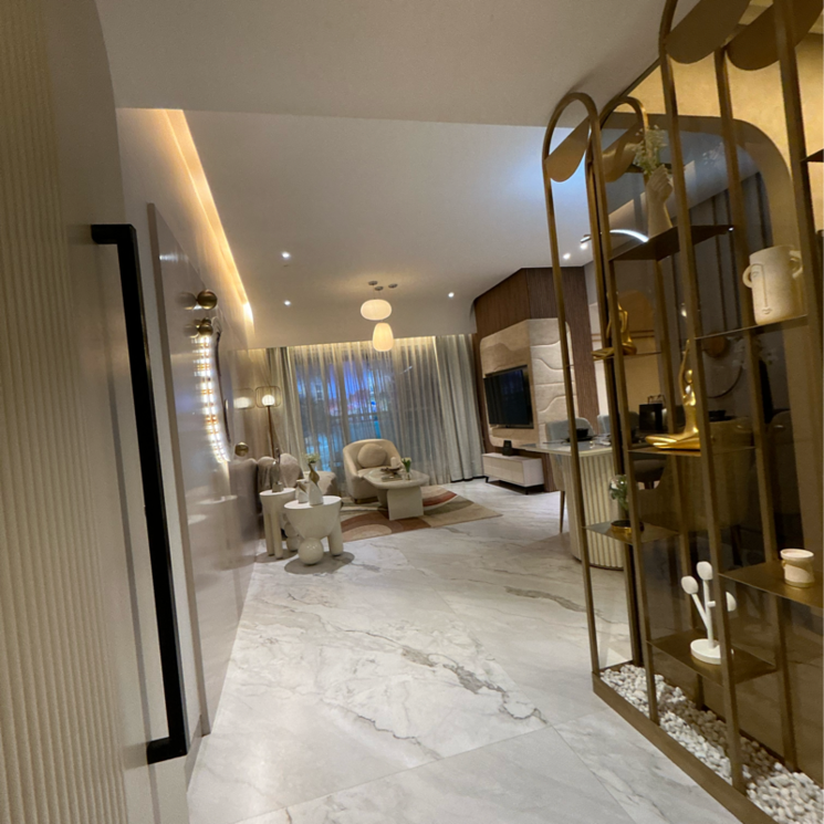 Living Room, dosti-west-county-phase-4-dosti-pine 3 Bedroom 1115 Sq.Ft. Apartment In Kolshet Industrial Area Thane 7387877