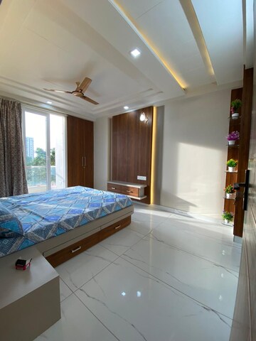 Bedroom in 3 BHK Builder Floor at SN Hare Krishna Heights, Patrakar Colony – for Sale