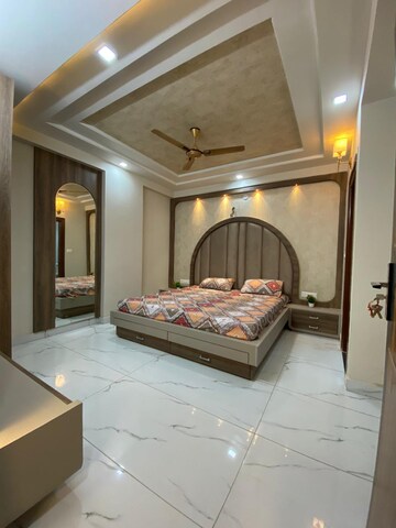 Bedroom in 3 BHK Builder Floor at SN Hare Krishna Heights, Patrakar Colony – for Sale