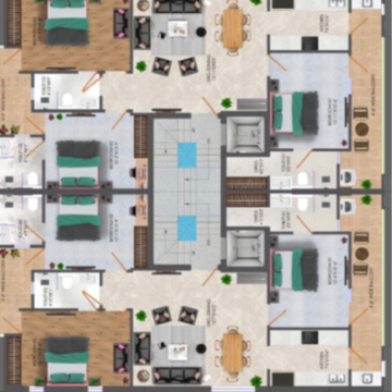 Floor Plan in 3 BHK Builder Floor at Raj One Good Earth, Fazilpur Jharsa – for Sale