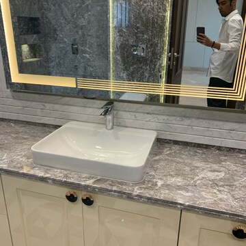 Bathroom in 5 BHK Builder Floor at Shanti Niketan – for Sale