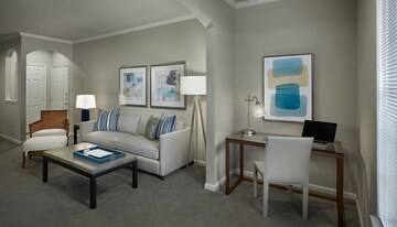 Living Room in 3.5 BHK Apartment at Skyline Park, Vip Road – for Sale
