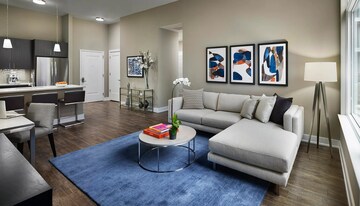 Living Room in 3.5 BHK Apartment at Skyline Park, Vip Road – for Sale