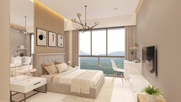 Bedroom in 2.5 BHK Apartment at Marathon Nexzone, New Panvel – for Sale