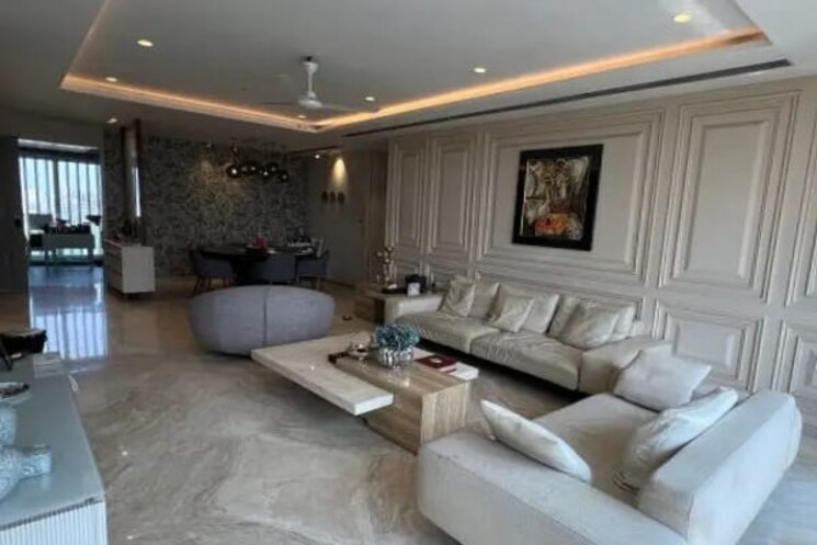Living Room, sea-sequence 4 Bedroom 2500 Sq.Ft. Apartment In Worli Mumbai 7394130