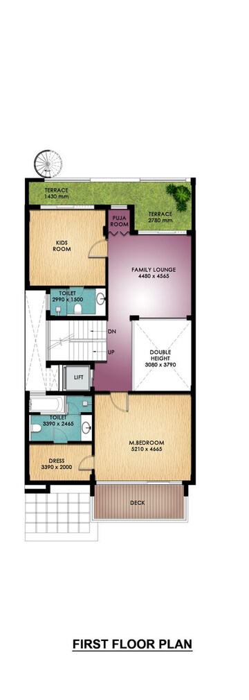 Floor Plan in 5 BHK Villa at Assotech Blith, Sector 99 – for Sale