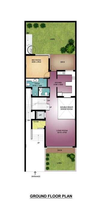 Floor Plan in 5 BHK Villa at Assotech Blith, Sector 99 – for Sale