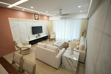 Living Room in 3 BHK Apartment at Marine Drive – for Sale