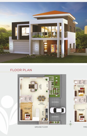 Master Plan in 3 BHK Villa at Sri Mytri Aavasa, Mokila – for Sale