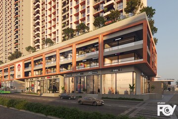 1 BHK Apartment – Exterior View View at Ajmera Crosstown One, Kalyan West - for Sale