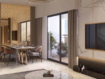 Living Room in 2 BHK Apartment at Shapoorji Pallonji Joyville Celestia, Hadapsar – for Sale