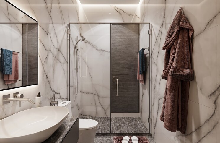 Bathroom, satyam-regents-park 1 Bedroom 411 Sq.Ft. Apartment In Kharghar Navi Mumbai 7398669