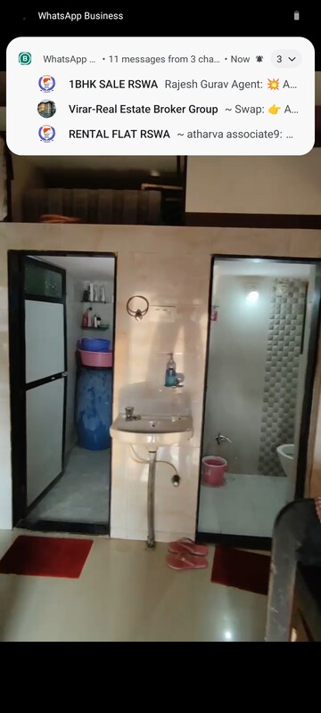 Bathroom in 1 BHK Apartment at Dew Berry, Nalasopara West – for Sale