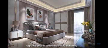 Bedroom in 2 BHK Apartment at SBP City Of Dreams Zirakpur, High Ground – for Sale