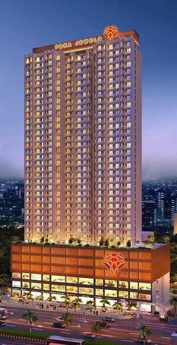 1 BHK Apartment – Exterior View View at FBKA Jewels, Shilphata - for Sale