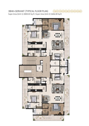Floor Plan in 3 BHK Apartment at Sector 88 – for Sale