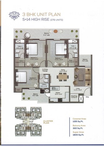 3 BHK Builder Floor For Resale in Harmony Imperial Apartments Kishanpura Zirakpur  7402712