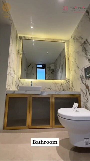 Attached Bathroom in 3 BHK Apartment at Kalyan Shilphata Road – for Sale