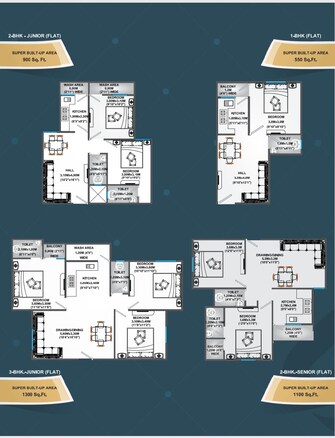 3 BHK Apartment For Resale in Maa Vaishnav Sunrise Heights Hoshangabad Bhopal  6599004