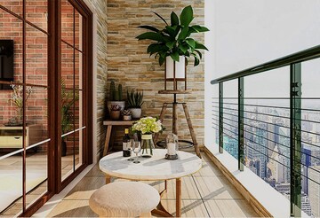 Balcony in 3 BHK Apartment at Puravankara Purva Atmosphere, Thanisandra Main Road – for Sale