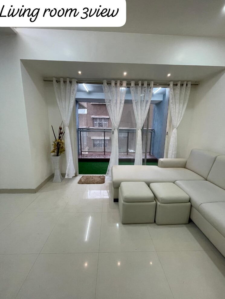 Living Room, omkar-veda-exclusive 2 Bedroom 1100 Sq.Ft. Apartment In Parel Mumbai 7405484