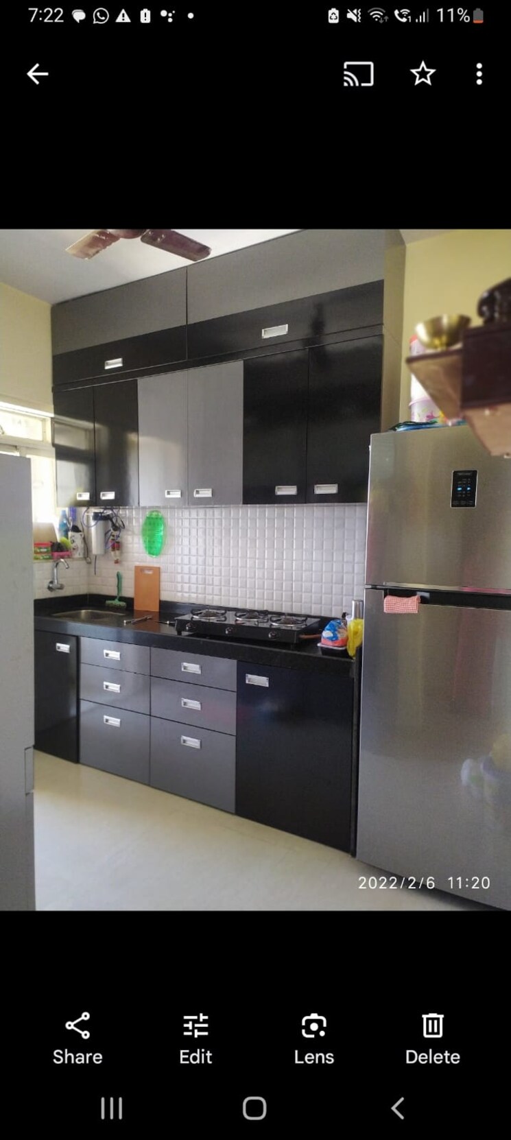 Kitchen, rosa-elite 1 Bedroom 447 Sq.Ft. Apartment In Bhayandarpada Thane 7406111