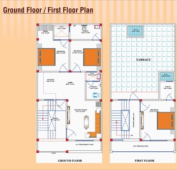 Floor Plan in 2 BHK Independent House at Safedabad – for Sale