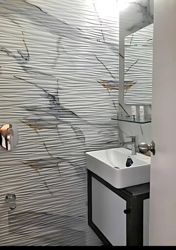 Bathroom in 1 BHK Apartment at Patel Rudra Palace, Taloja – for Sale